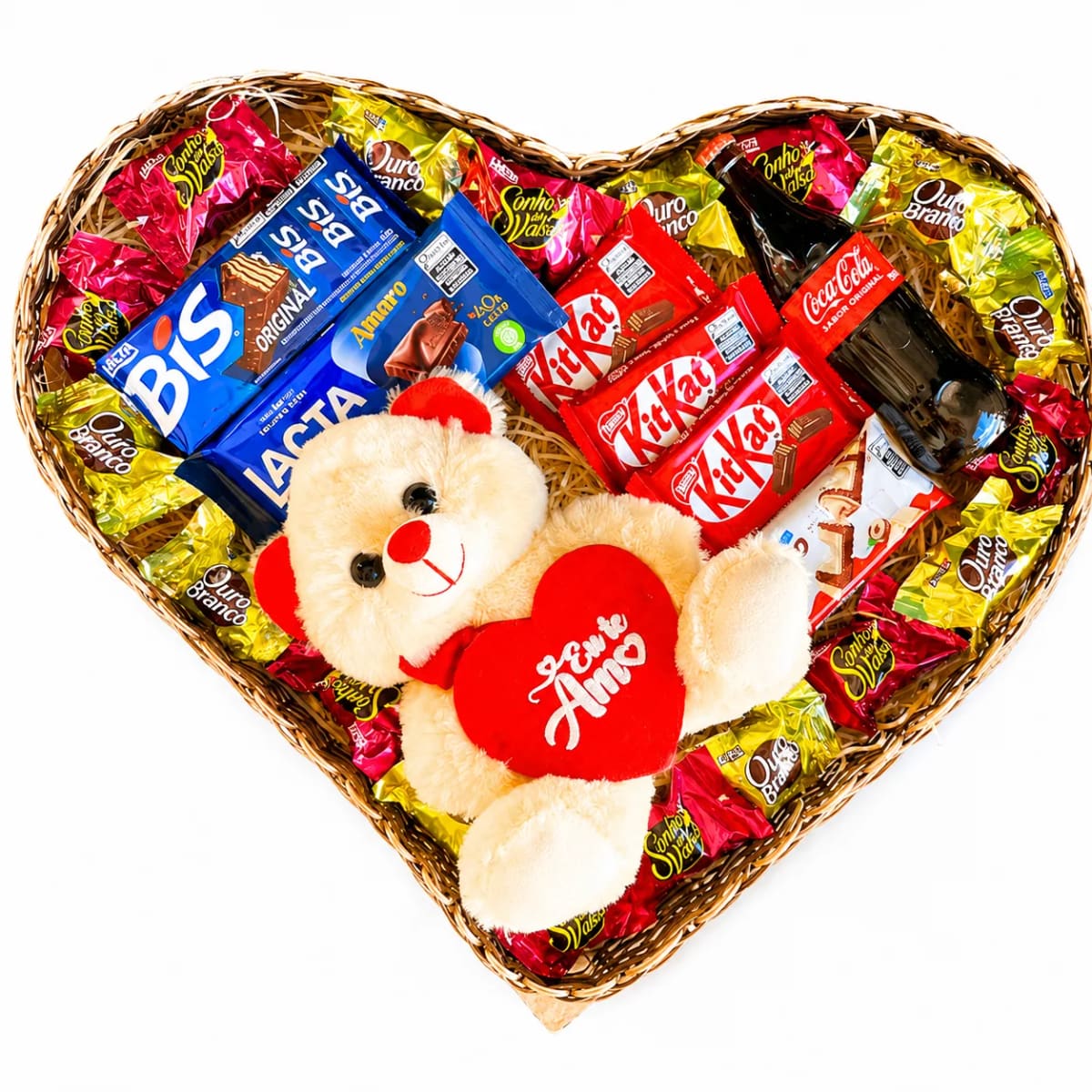 Cesta Coração Doce Amor