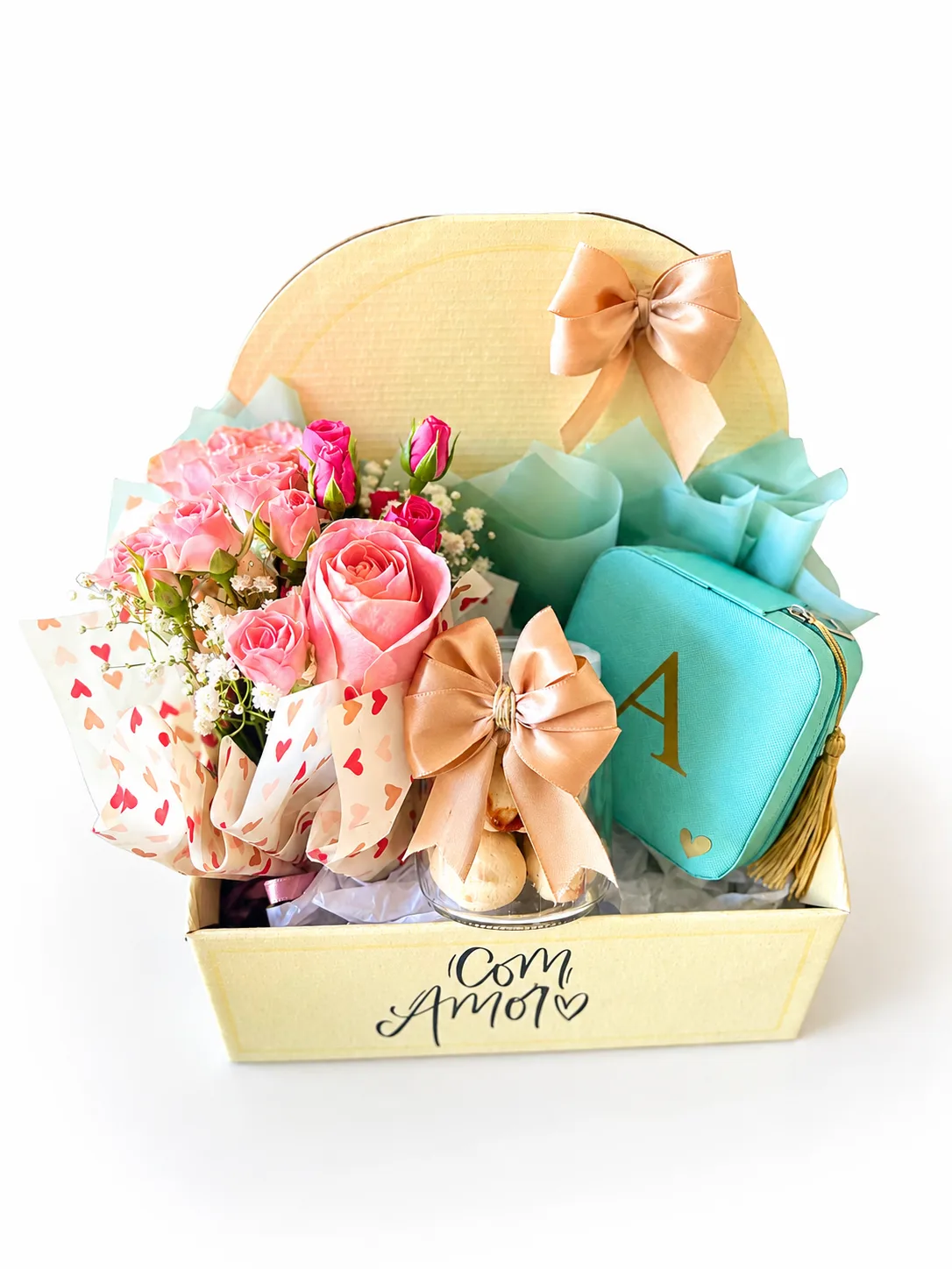 Cesta Flores & Carinho