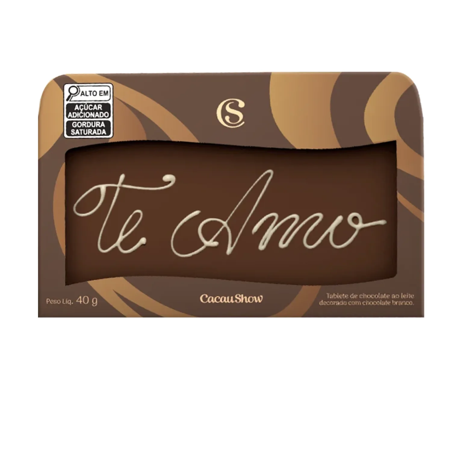 Tablete ao Leite Chocoarte Te Amo 40g