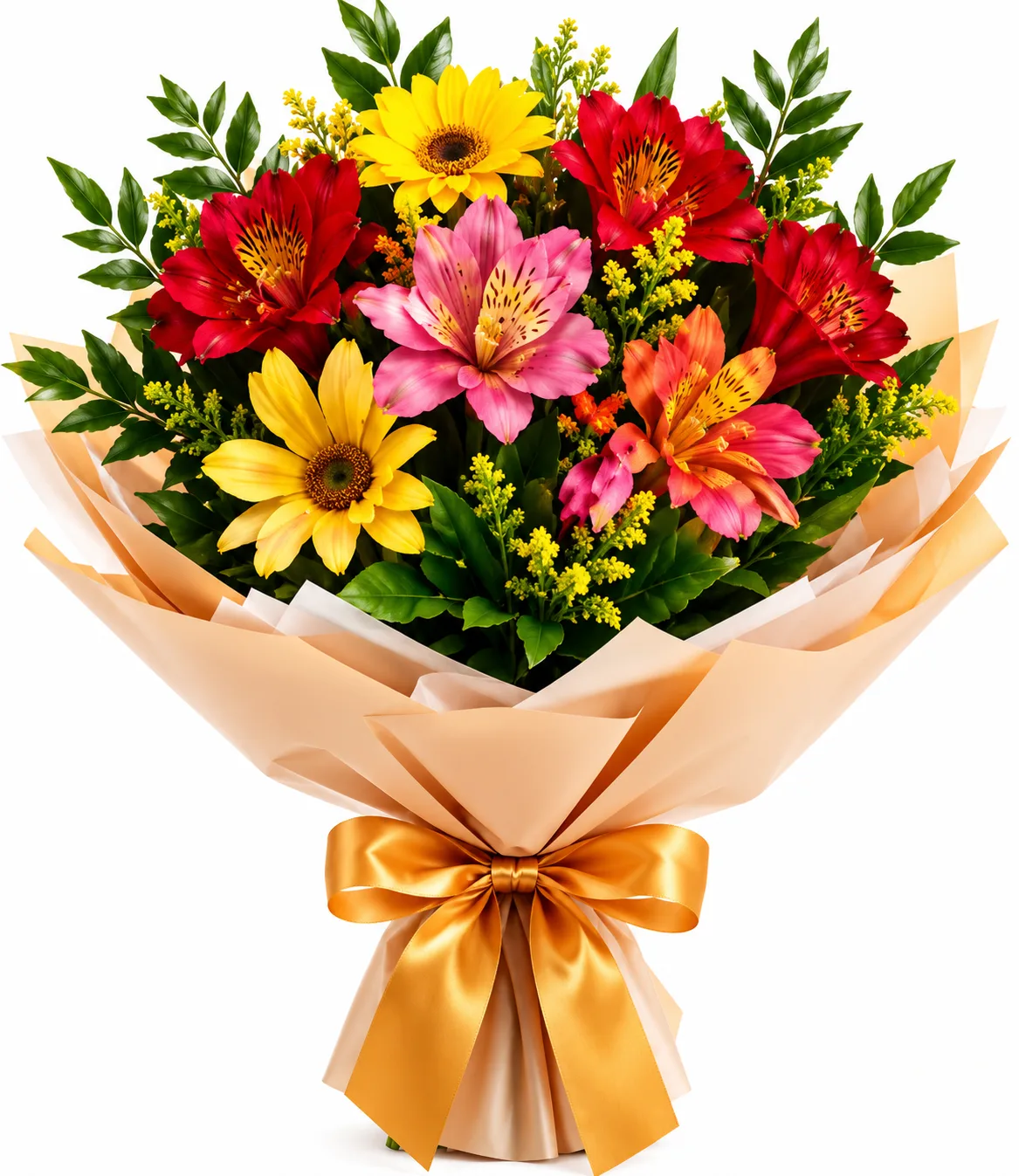 Buquê Explosão de Alegria – Flores Coloridas