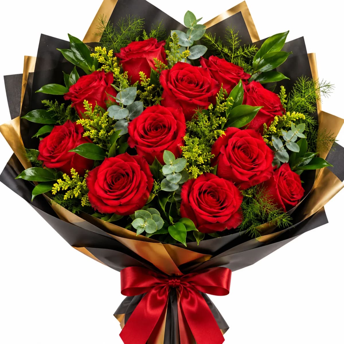 Buquê Paixão em Abundância - 20 Rosas Vermelhas