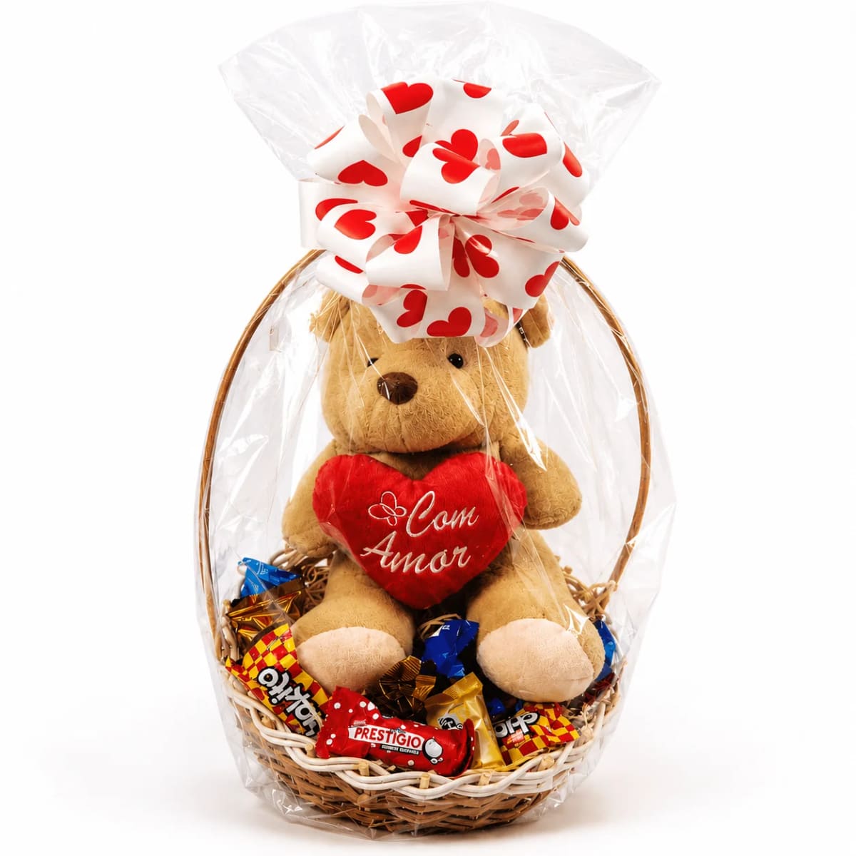 Cesta Ursinho com Chocolates