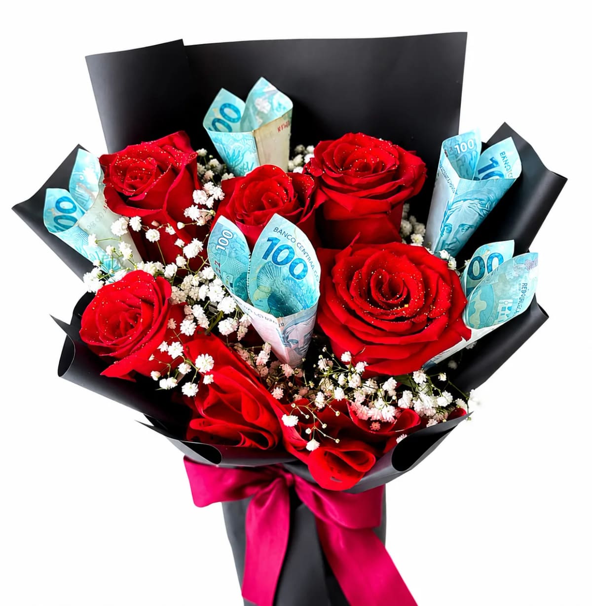 Buquê Fortuna de Rosas Vermelhas