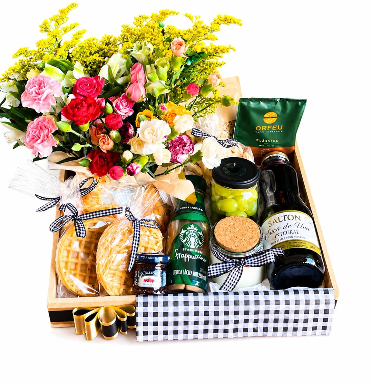 Cesta Café & Flores Premium