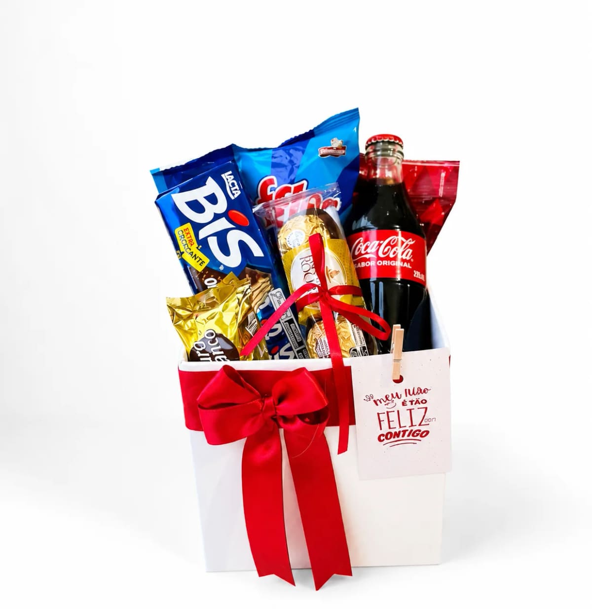 Cesta Amor em Cada Detalhe c/ Coca Cola