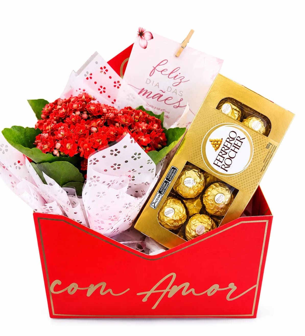 Cesta Com Amor Ferrero & Flores
