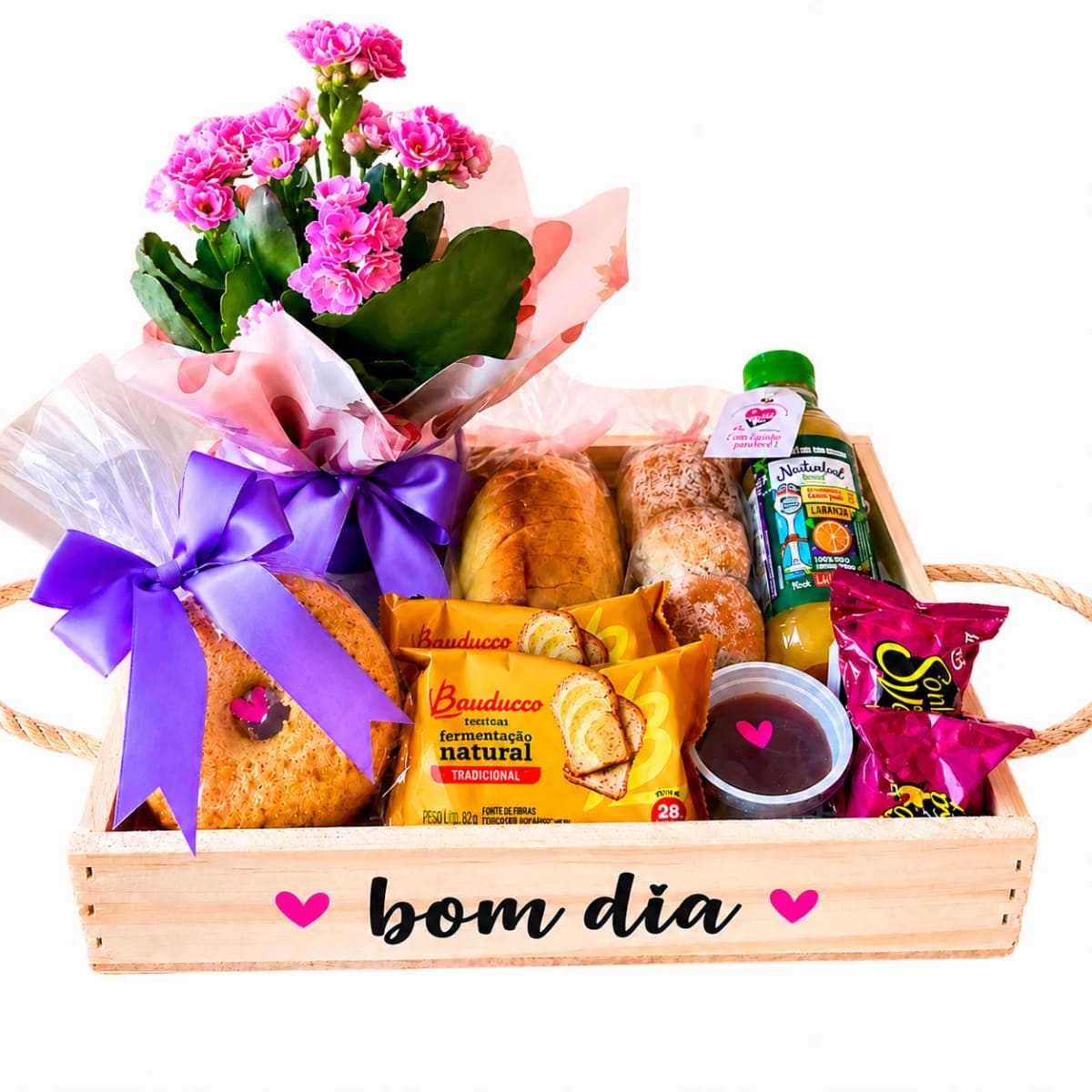 Cestas Carinho c/ Flor